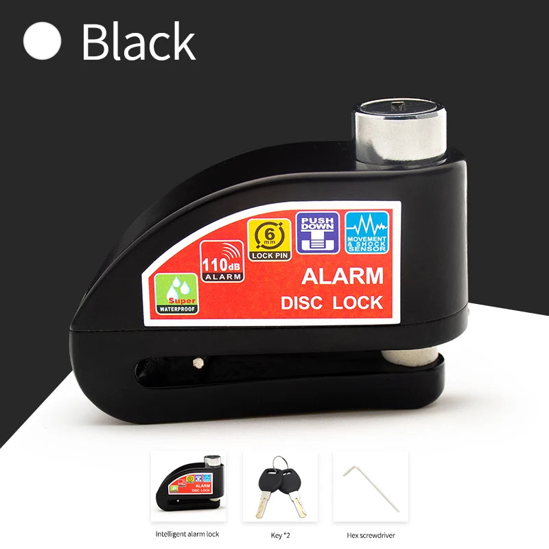 Motorcycle Disc Brake Alarm Lock