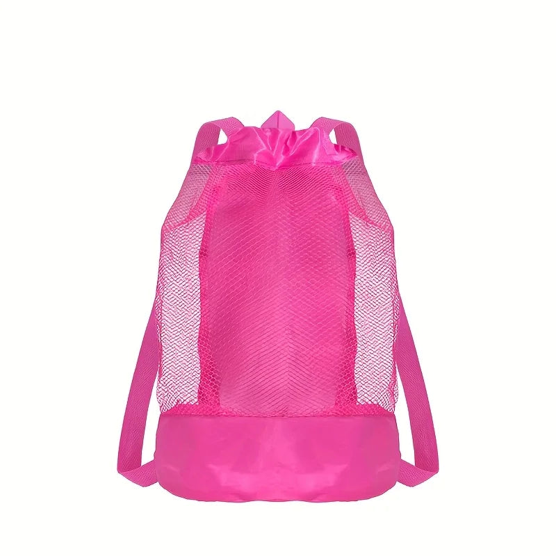 Large Capacity Mesh Beach Storage Backpack