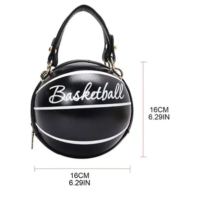 Basketball Round Crossbody Shoulder Bag