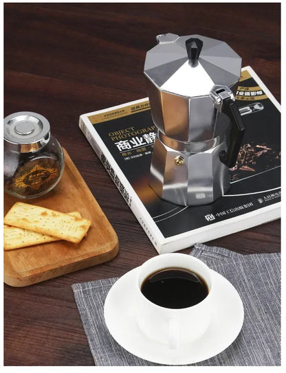 Classic Aluminum Moka Pot Espresso Maker
