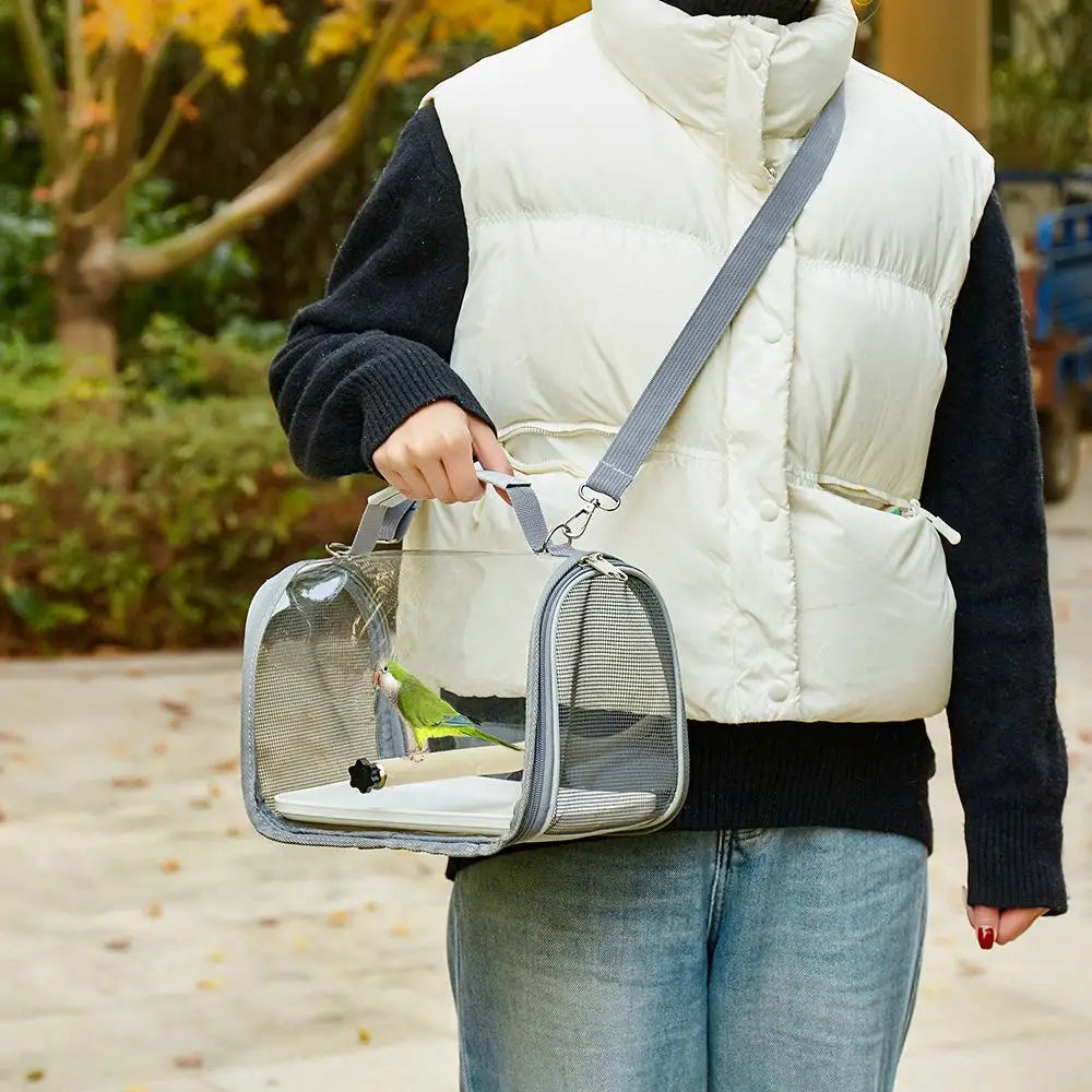 Portable Bird Travel Carrier Bag