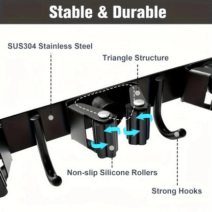 Heavy-Duty Wall Mounted Tool Rack