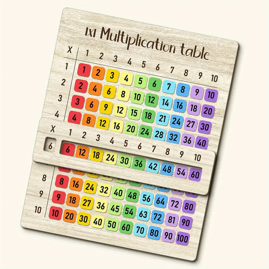 Wooden Multiplication Table Learning Board