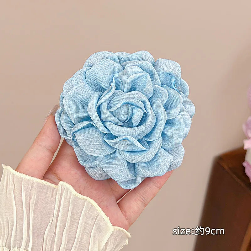 Rose Flower Hair Clip for Women