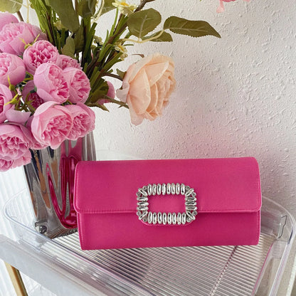 Satin Prom Evening Clutch Bag