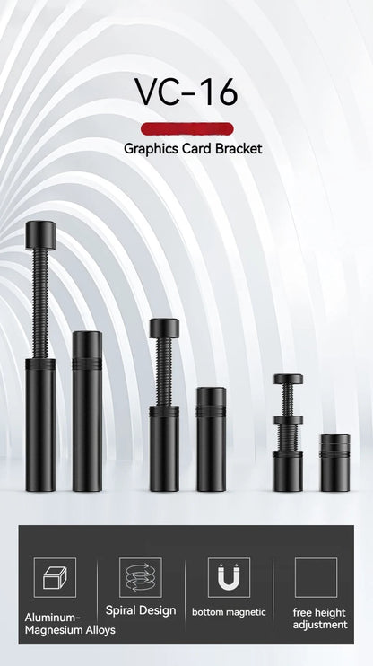 Magnetic Telescopic Graphics Card Support Stand