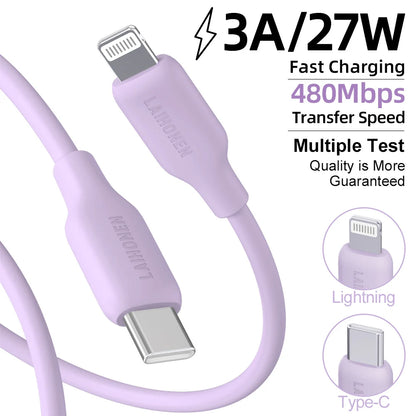 Silicone Lightning Fast Charge Cable