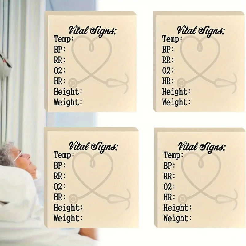 Patient Vital Signs Sticky Note Pad