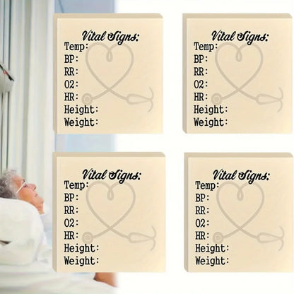 Patient Vital Signs Sticky Note Pad