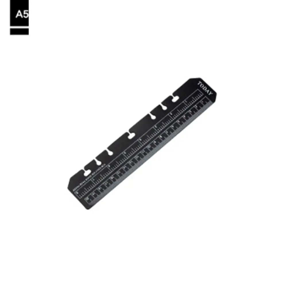 PVC A5 Loose-Leaf Notebook Bookmark Ruler