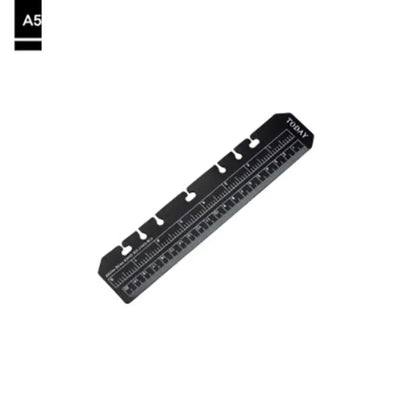 PVC A5 Loose-Leaf Notebook Bookmark Ruler