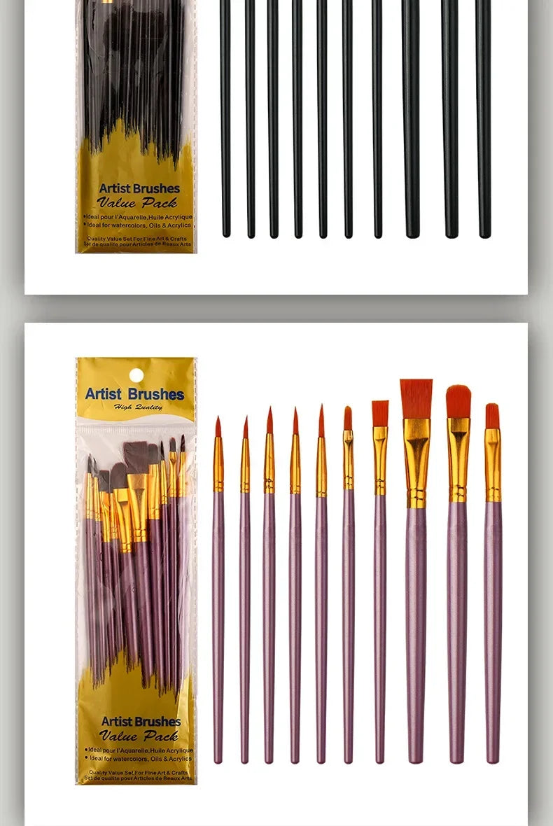 Multi-Purpose Artist Paint Brush Set