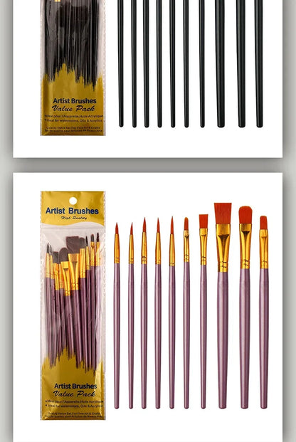Multi-Purpose Artist Paint Brush Set