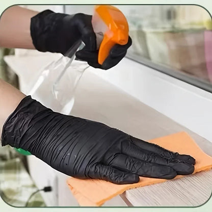 Black Disposable Nitrile Gloves