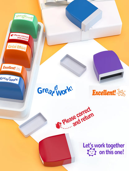 Self-Inking Teacher Stamp Set
