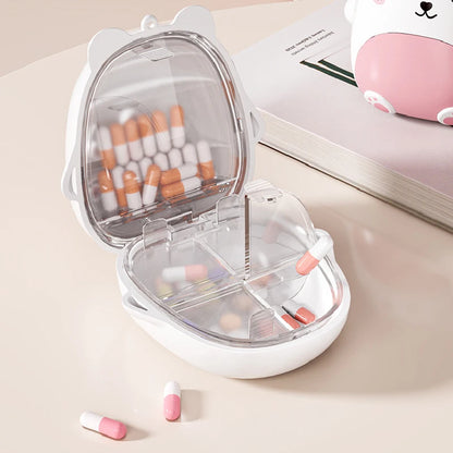 Mini Bear Travel Jewelry & Pill Organizer Box