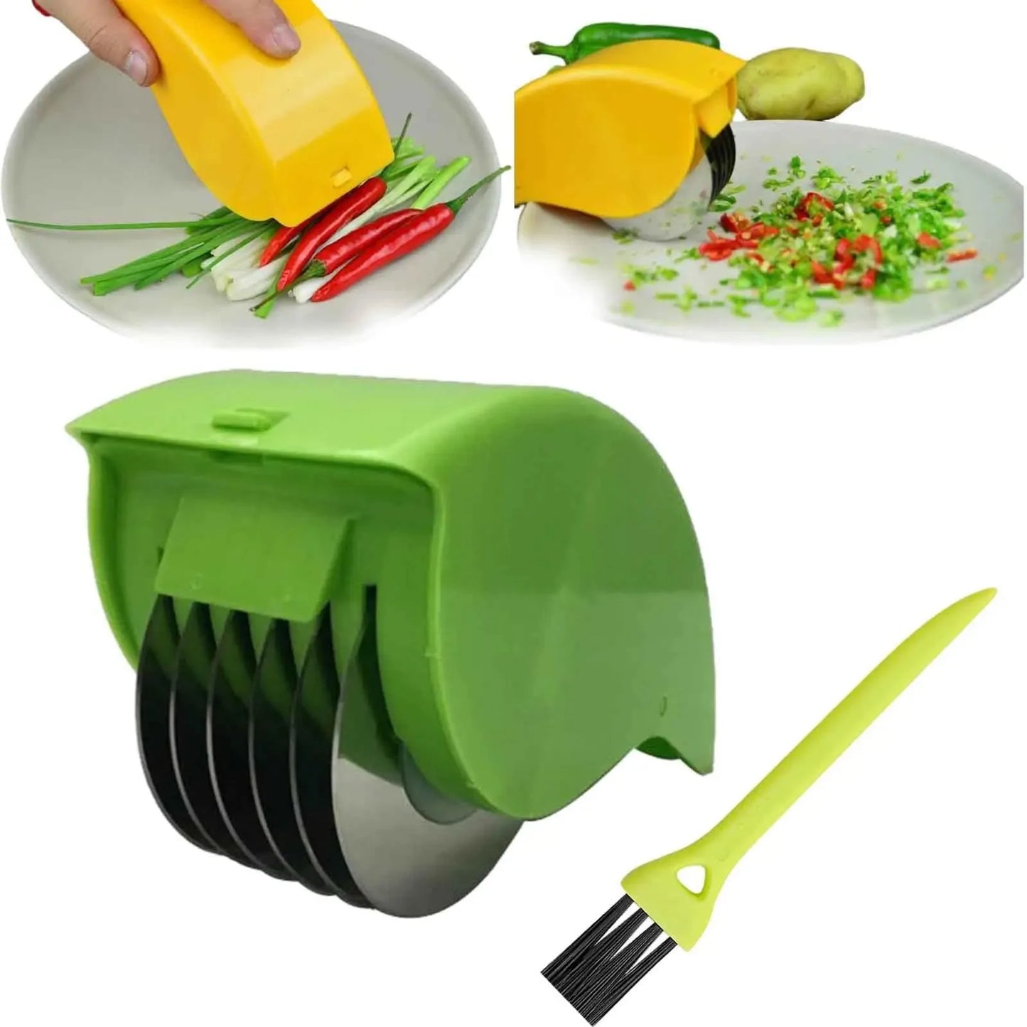 6-Blade Herb Roller Chopper