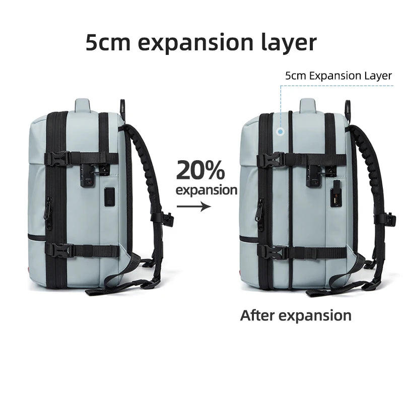 Expandable Vacuum Compression Travel Backpack