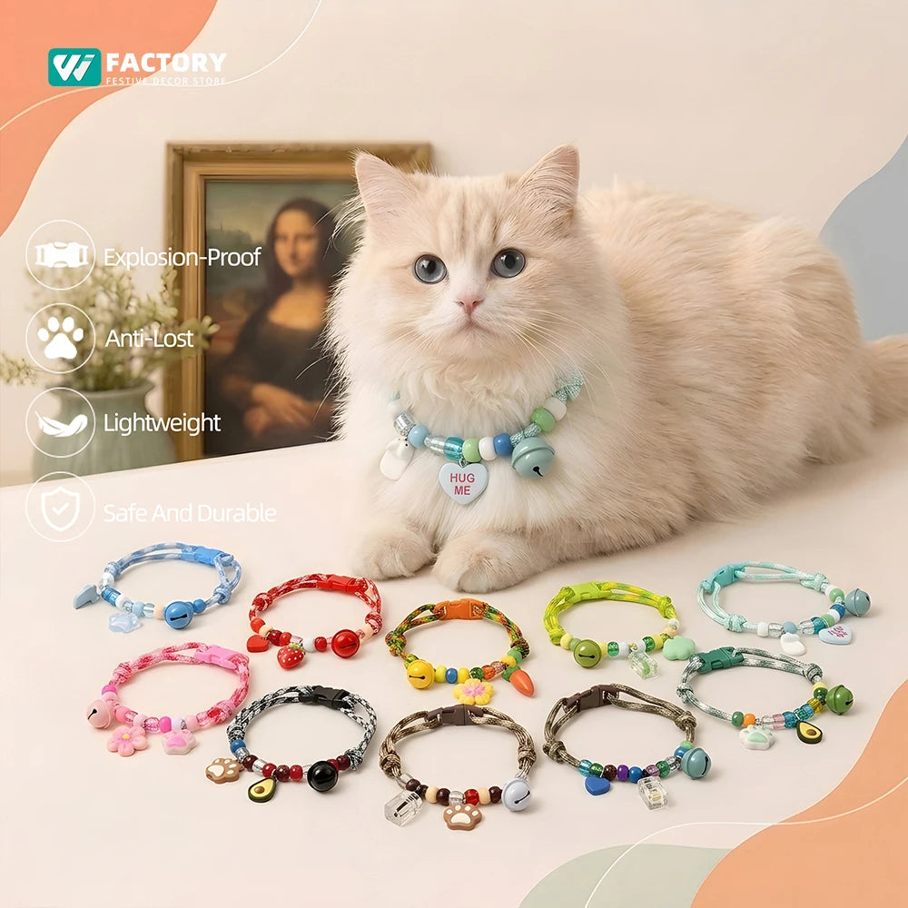 Beaded Pet Necklace Collar