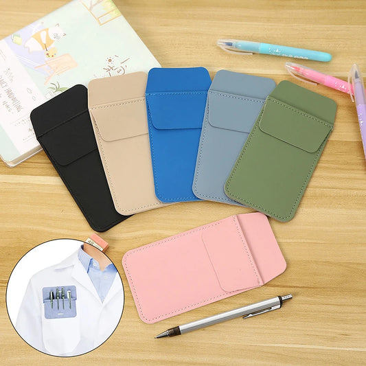 PU Leather Pocket Pen Holder Pouch