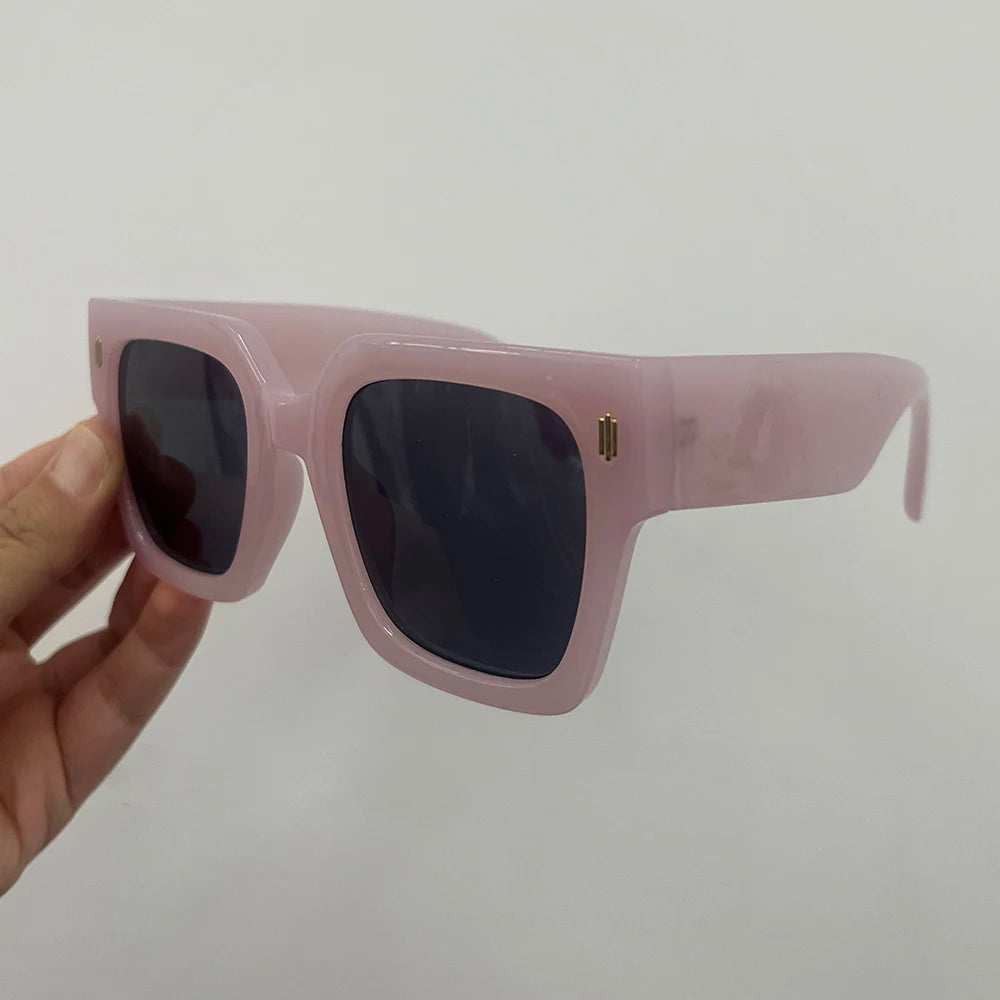 Classic Luxury Brand Designer Big Frame Square Sunglasses