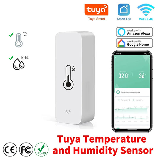 Tuya WiFi Temperature And Humidity Sensor
