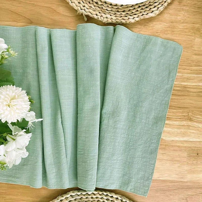 Sage Green Christmas Table Runner