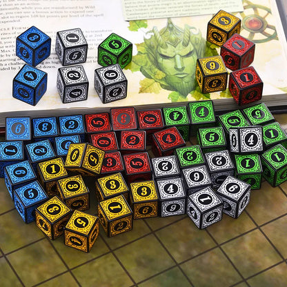 Acrylic D6 Polyhedral Dice Set