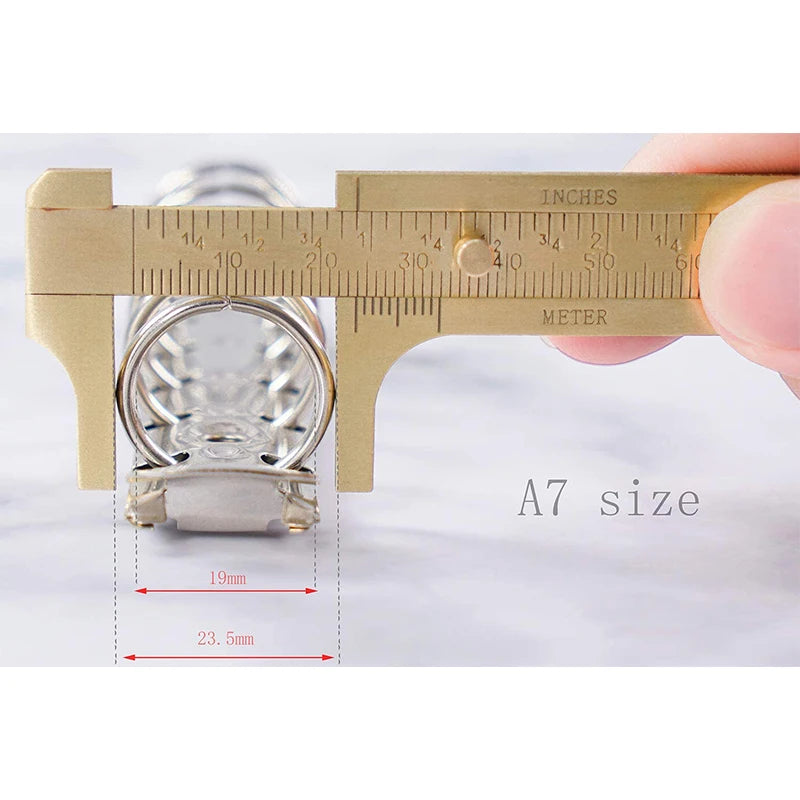 A7 Ring Binder Mechanism – Mini Loose Leaf Notebook Rings with Screws