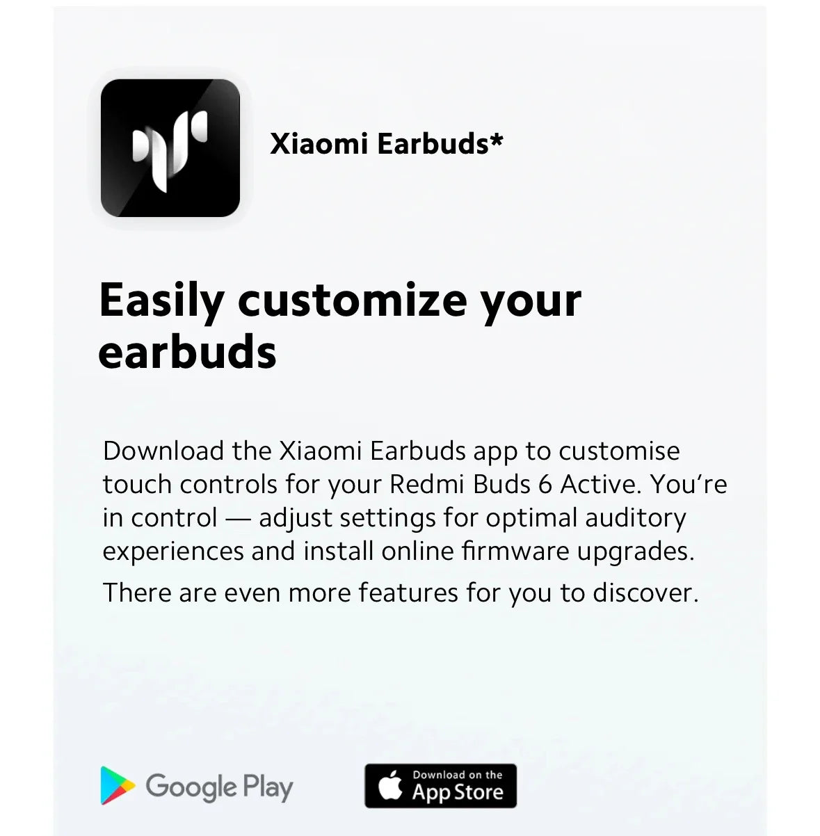 Xiaomi Redmi Buds 6 Active Wireless Bluetooth Earbuds