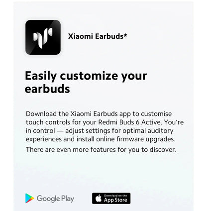Xiaomi Redmi Buds 6 Active Wireless Bluetooth Earbuds