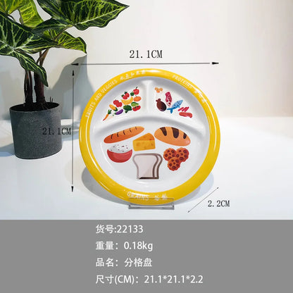 Melamine Divided Dinner Plate