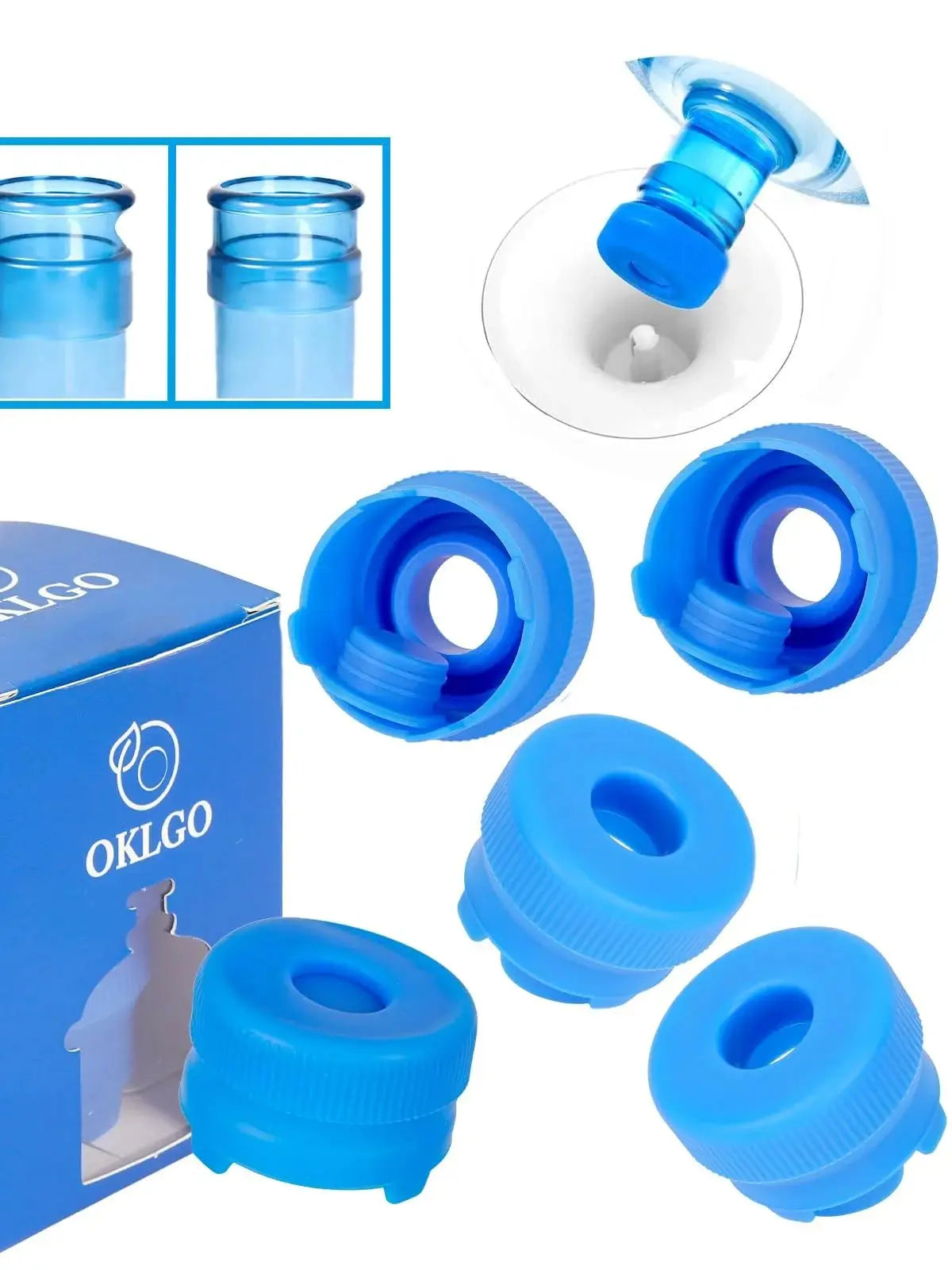 Reusable Silicone Water Jug Caps