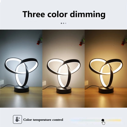 USB Modern Art Desk Lamp with Tri-Color Lighting