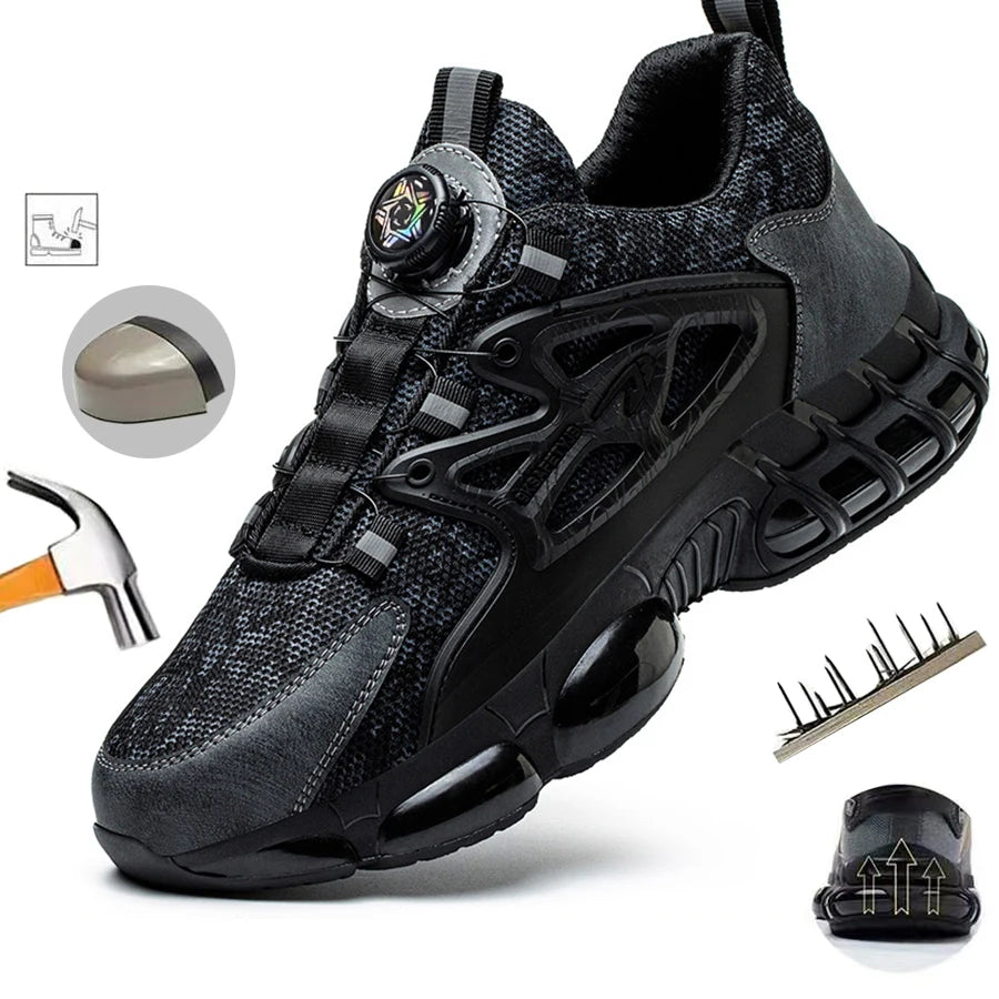 Men’s Steel Toe Work Safety Shoes