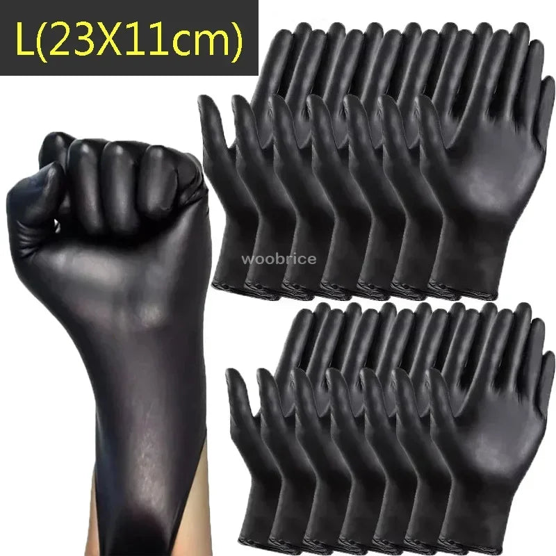 Black Disposable Nitrile Gloves