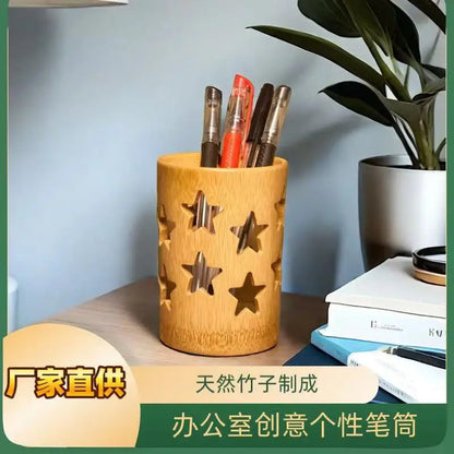 Bamboo Toothbrush Holder Cup