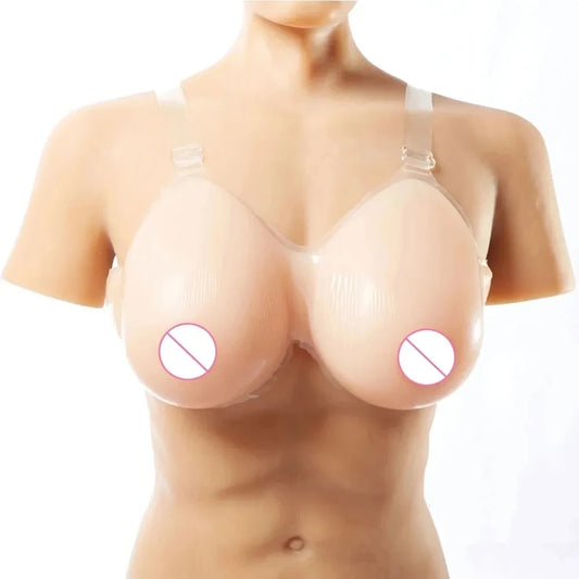 Silicone Breast Forms with Shoulder Straps