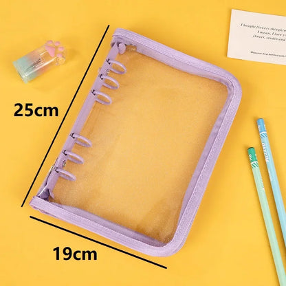 Transparent A5 Ring Binder Organizer