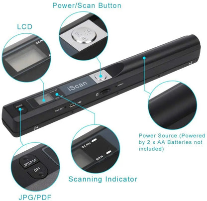 Portable Handheld Document Scanner