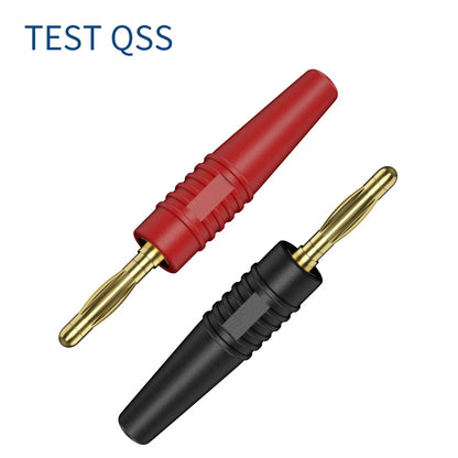 10-Pack 2mm Gold-Plated Banana Plug Connectors