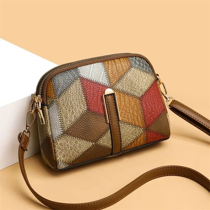 Women’s Designer Style Plaid Shoulder & Crossbody Tote Bag