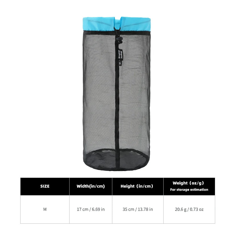 Ultralight Mesh Drawstring Stuff Sack Set