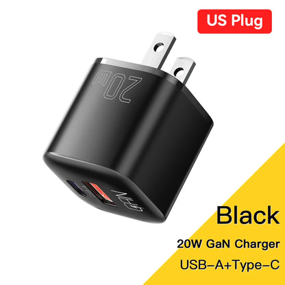 Essager 20W GaN Dual-Port Fast Charger