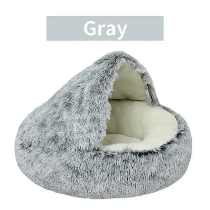 2-in-1 Soft Cushion Bed for Cats & Small Dogs