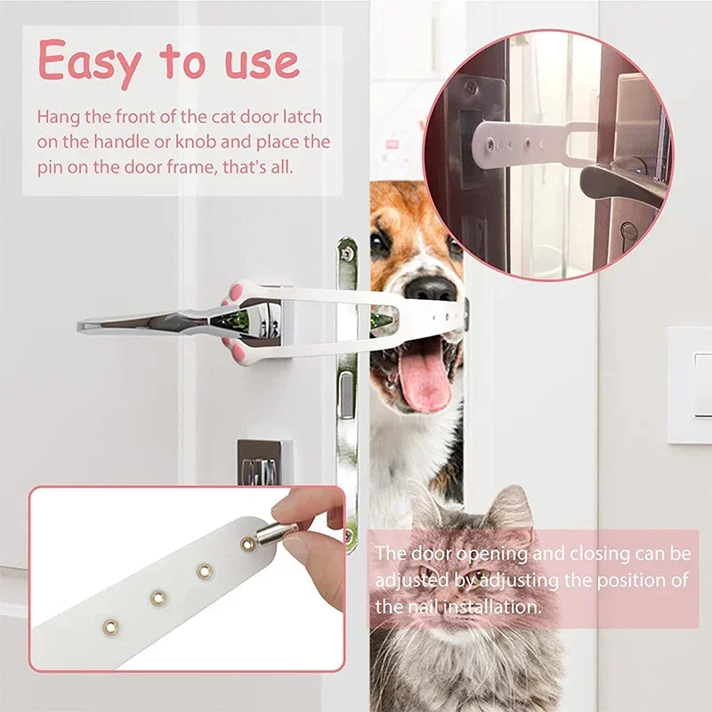 Adjustable Cat Door Holder Latch