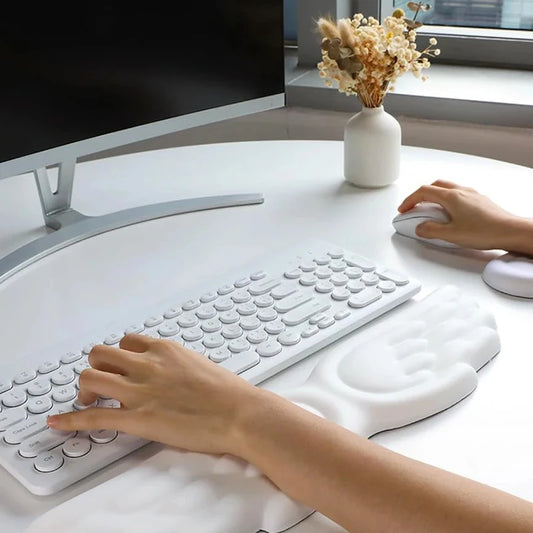 Angel Wing Memory Foam Wrist Rest Set