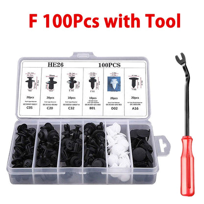 Universal Car Trim Clip Fastener Kit