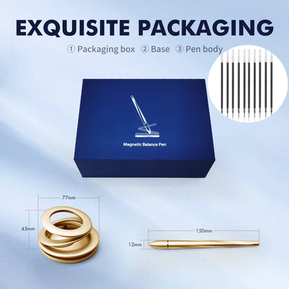 Magnetic Levitating Self-Standing Ballpoint Pen
