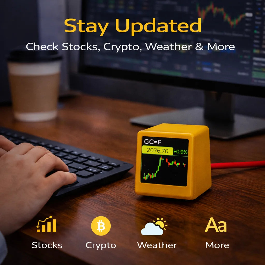 Smart WiFi Market Monitor Clock